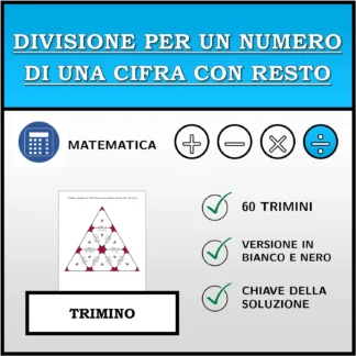 Trimino: Divisione per un numero di una cifra con resto
