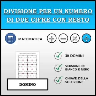 Domino: Divisione per un numero di due cifre con resto