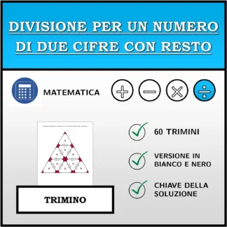 Trimino: Divisione per un numero di due cifre con resto
