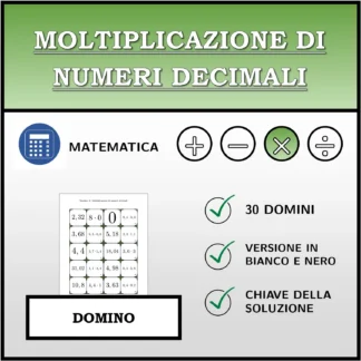 Domino: Moltiplicazione di numeri decimali