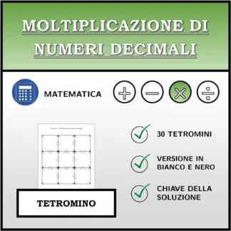 Tetramino: Moltiplicazione di numeri decimali