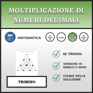 Trimino: Moltiplicazione di numeri decimali