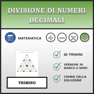 Trimino: Divisione di numeri decimali