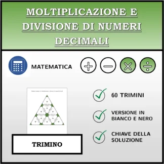 Trimino: Moltiplicazione e divisione di numeri decimali