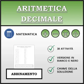 Esercizio di abbinamento: Aritmetica decimale