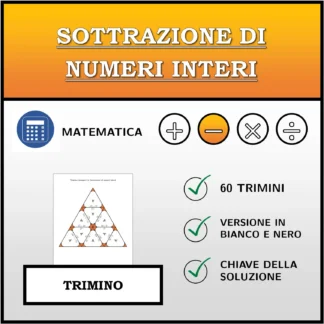 Trimino: Sottrazione di numeri interi