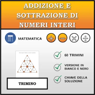 Trimino: Addizione e sottrazione di numeri interi