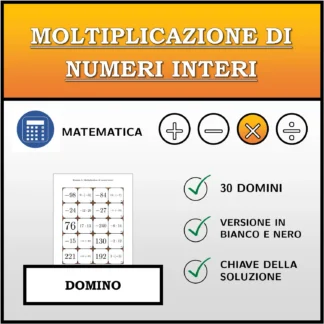 Domino: Moltiplicazione di numeri interi