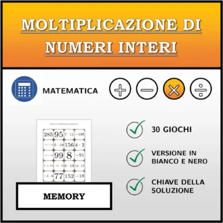 Memory: Moltiplicazione di numeri interi