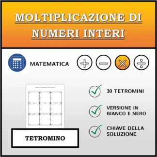 Tetramino: Moltiplicazione di numeri interi