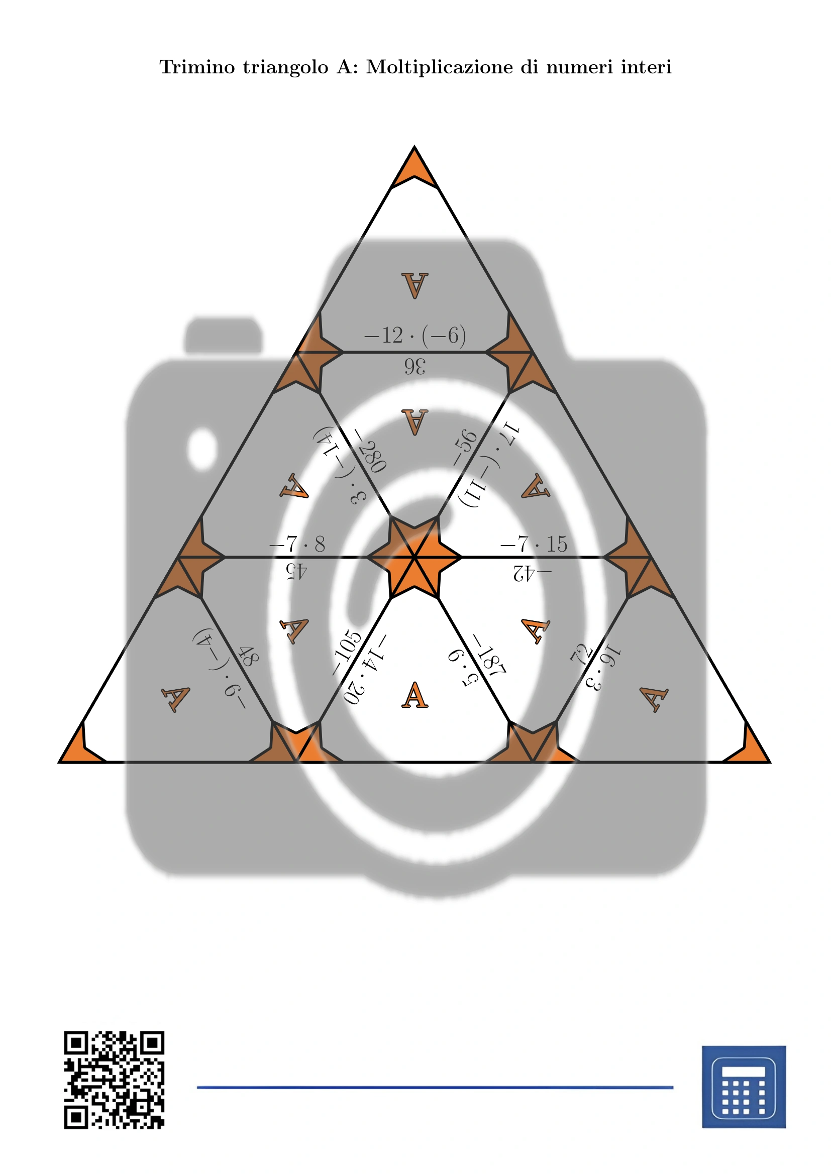 Trimino: Moltiplicazione di numeri interi - immagine 2
