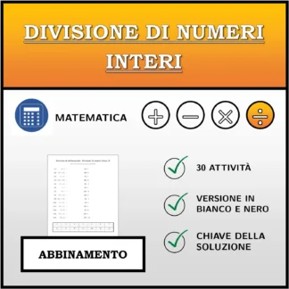 Esercizio di abbinamento: Divisione di numeri interi