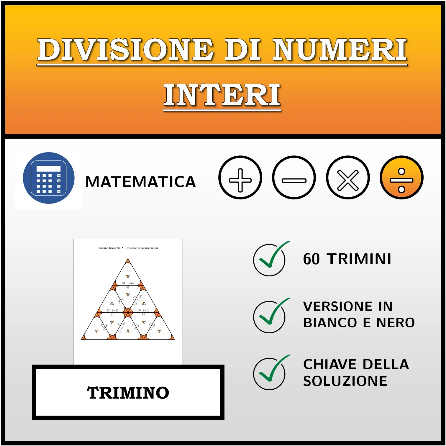 Trimino: Divisione di numeri interi