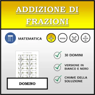 Domino: Addizione di frazioni