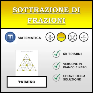 Trimino: Sottrazione di frazioni