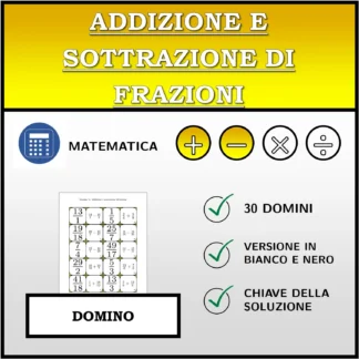 Domino: Addizione e sottrazione di frazioni