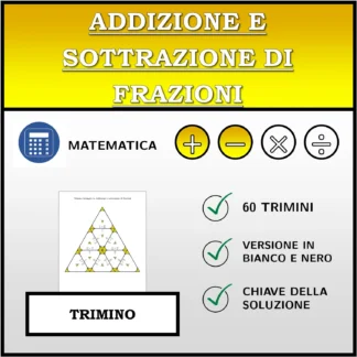 Trimino: Addizione e sottrazione di frazioni