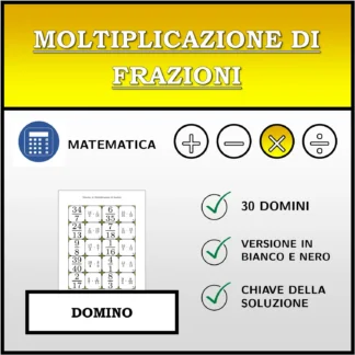 Domino: Moltiplicazione di frazioni