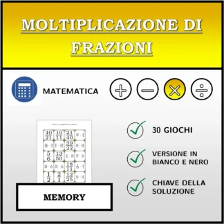 Memory: Moltiplicazione di frazioni