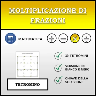 Tetramino: Moltiplicazione di frazioni