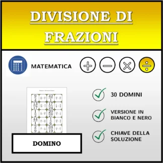 Domino: Divisione di frazioni