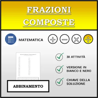 Esercizio di abbinamento: Frazioni composte