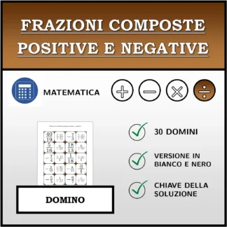 Domino: Frazioni composte positive e negative