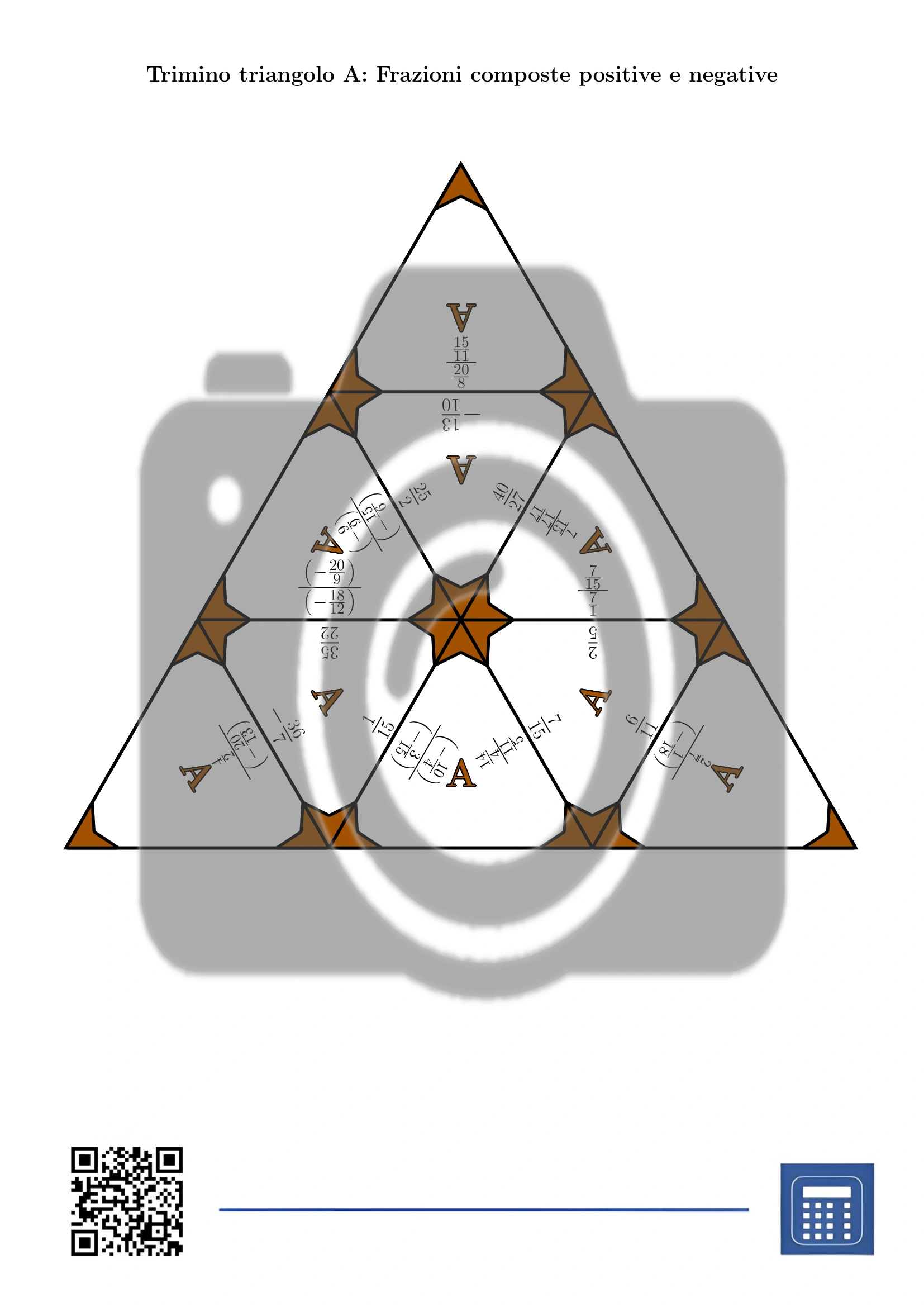 Trimino: Frazioni composte positive e negative - immagine 2