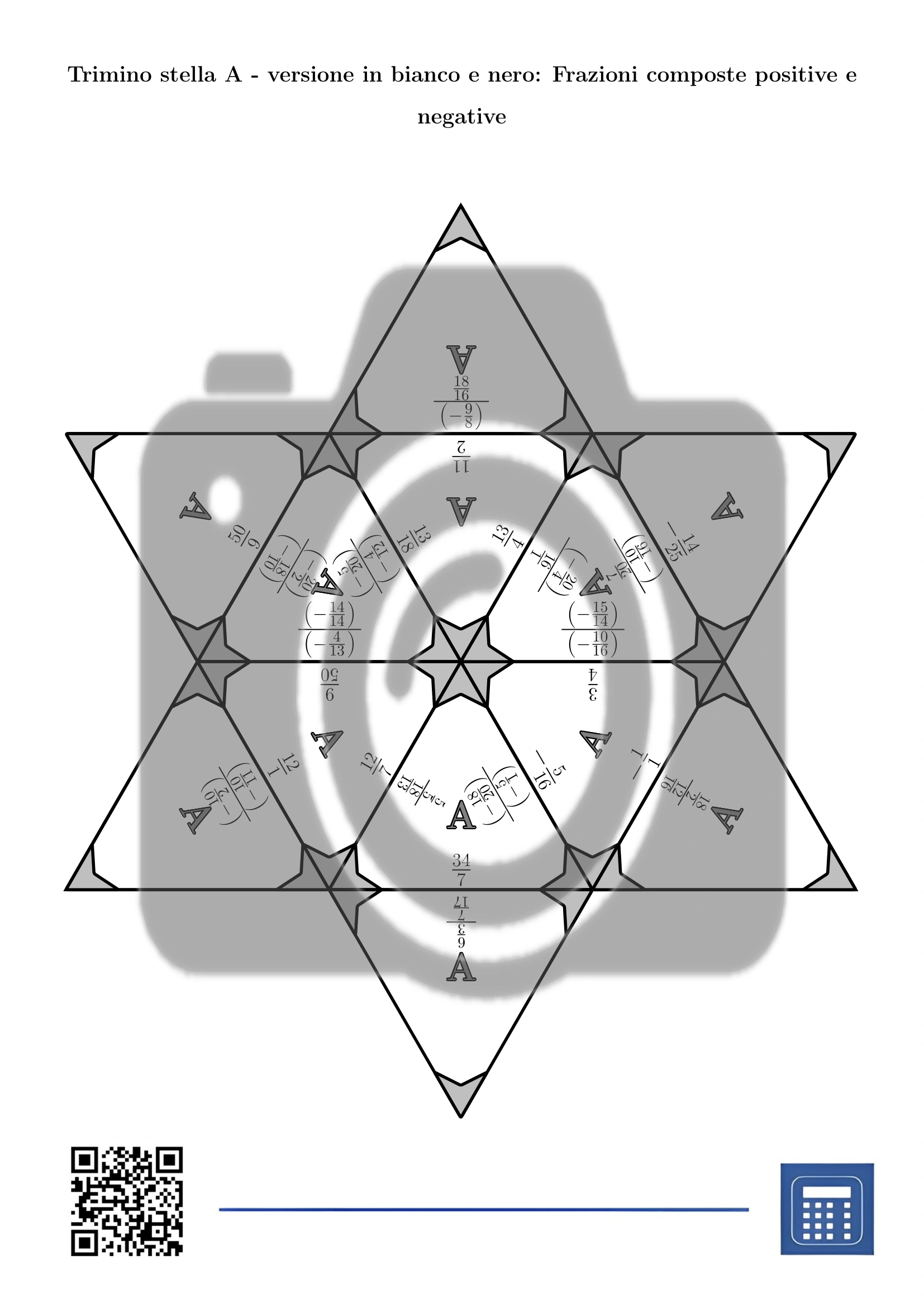 Trimino: Frazioni composte positive e negative - immagine 5