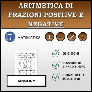 Memory: Aritmetica di frazioni positive e negative