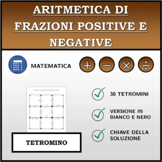 Tetramino: Aritmetica di frazioni positive e negative