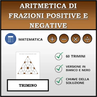 Trimino: Aritmetica di frazioni positive e negative