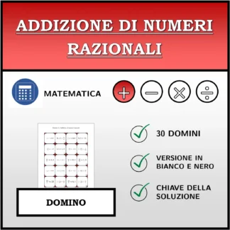 Domino: Addizione di numeri razionali