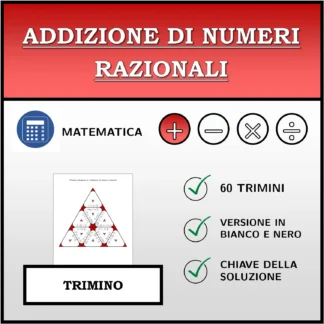 Trimino: Addizione di numeri razionali