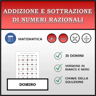 Domino: Addizione e sottrazione di numeri razionali