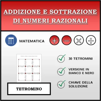 Tetramino: Addizione e sottrazione di numeri razionali