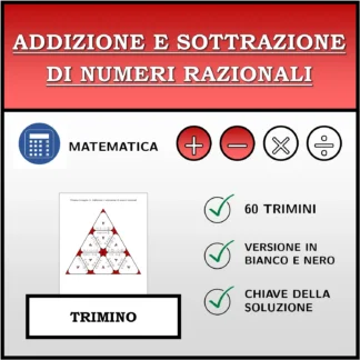Trimino: Addizione e sottrazione di numeri razionali