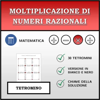 Tetramino: Moltiplicazione di numeri razionali