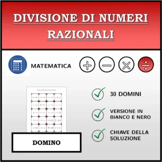 Domino: Divisione di numeri razionali