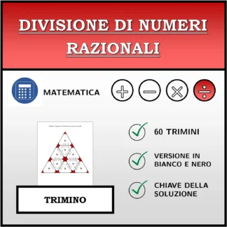 Trimino: Divisione di numeri razionali