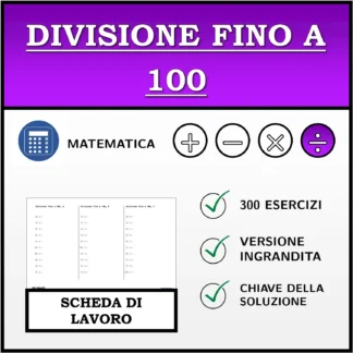 Scheda di lavoro: Divisione fino a 100