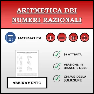 Esercizio di abbinamento: Aritmetica dei numeri razionali