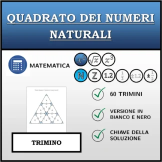 Trimino: Quadrato dei numeri naturali