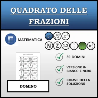 Domino: Quadrato delle frazioni