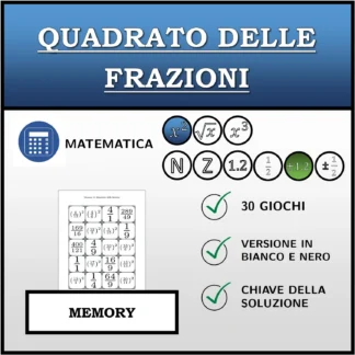 Memory: Quadrato delle frazioni