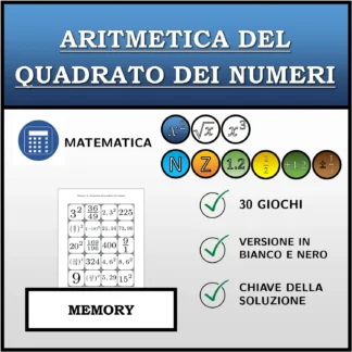 Memory: Aritmetica del quadrato dei numeri