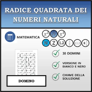 Domino: Radice quadrata dei numeri naturali