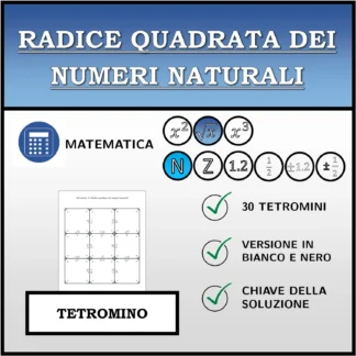 Tetramino: Radice quadrata dei numeri naturali