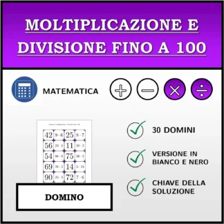 Domino: Moltiplicazione e divisione fino a 100