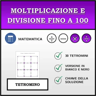 Tetramino: Moltiplicazione e divisione fino a 100